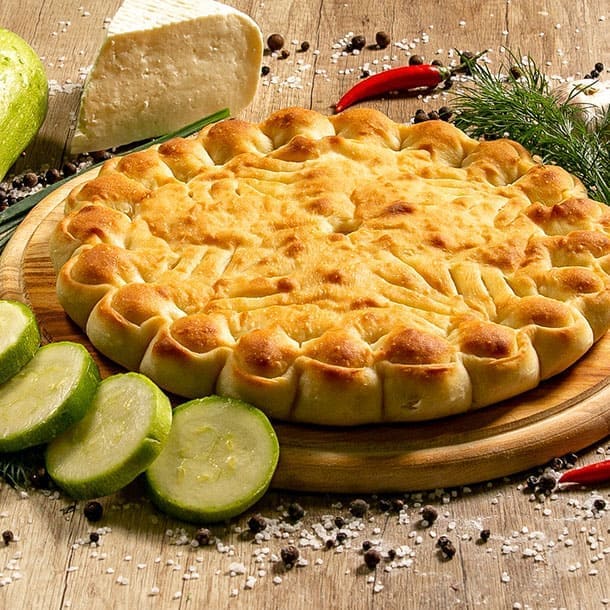 Осетинские пироги с мясом и кабачками